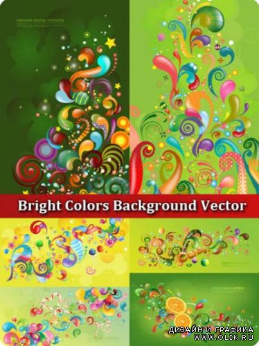 Bright Colors Background Vector