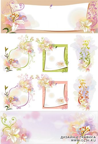 Lilies flower elements