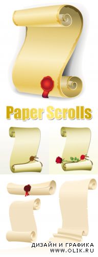Paper Scrolls Vector