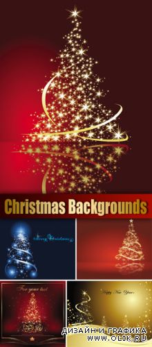 Christmas Backgrounds Vector 2