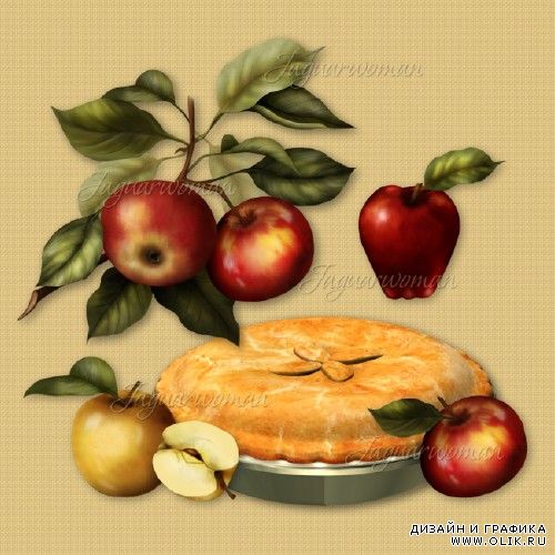 скрап Осенние яблоки - Autumn Apples