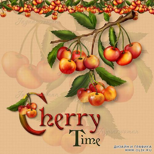 скрап  Аппетитные вишни - Luscious Cherries Jaguarwoman