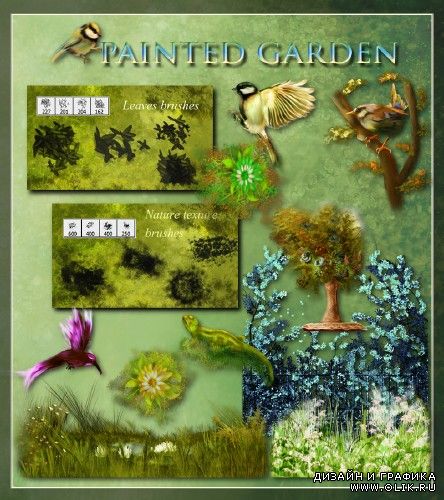 скрап Волшебный сад - Painted Garden by Nakatoni