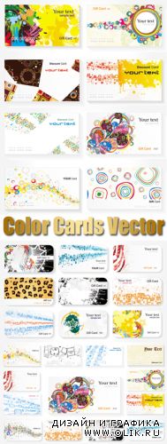 Color Cards Vector