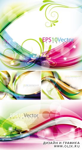 Abstract Colorful Backgrounds Vector