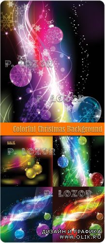 Colorful Christmas Background