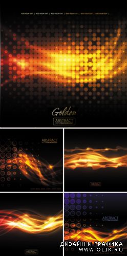 Golden Abstract Backgrounds