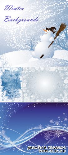 Winter Backgrounds Vector
