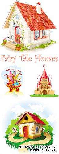 Fairy Tale Houses Vector