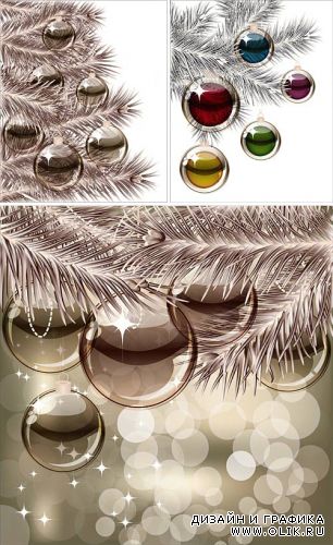 Transparent Christmas balls