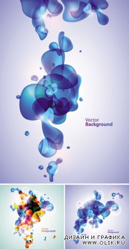Water Bubbles Backgrounds Vector