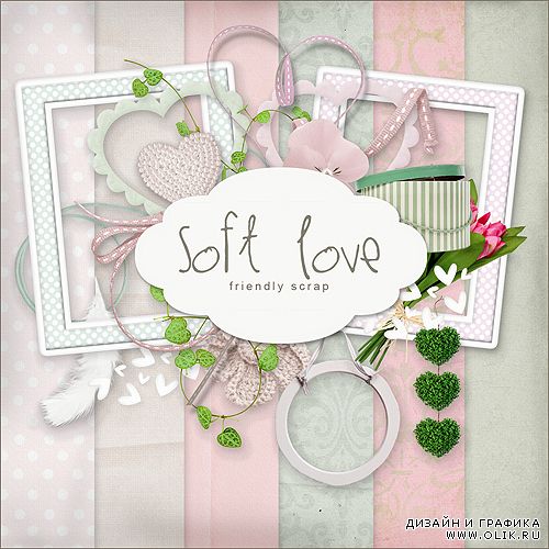 Скрап-набор – Soft love