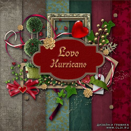 Скрап - набор "Love Hurricane"