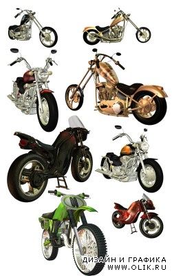 Motorcycles клипарты в PSD