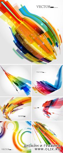 Abstract Color Backgrounds Vector