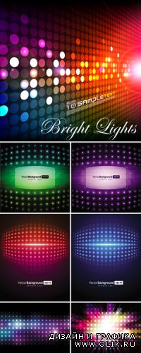 Bright Lights Backgrounds Vector