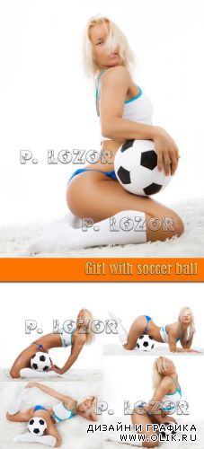 Girl with soccer ball
