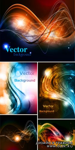 Bright Abstract Backgrounds Vector