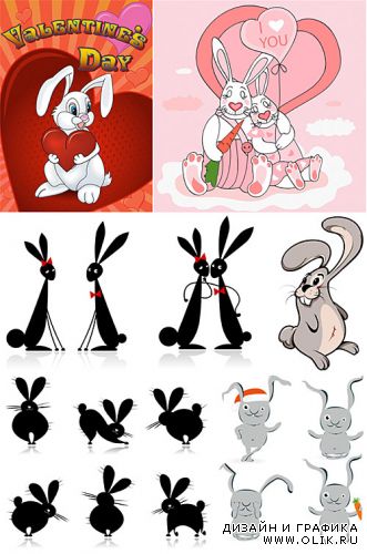 Rabbits vector 4