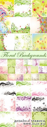 Floral Backgrounds Vector 2