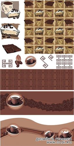 Coffee vector backgrounds