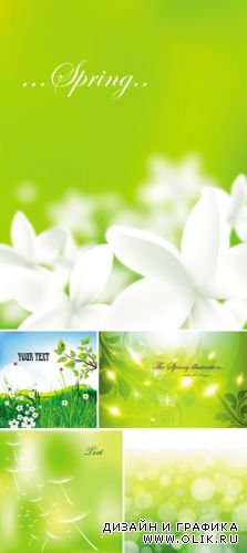 Spring Backgrounds Vector