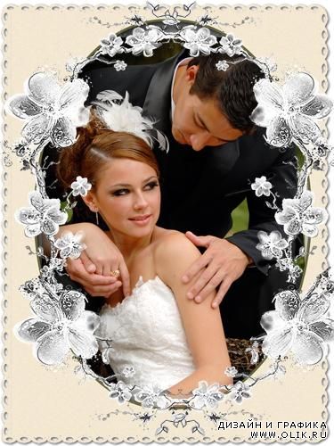 Рамки для фотошопа -- Flower&Wedding