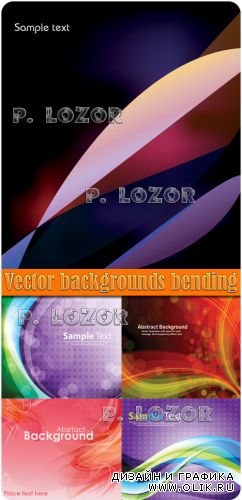Vector backgrounds bending