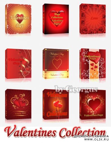 Mega Collection Valentines in vector