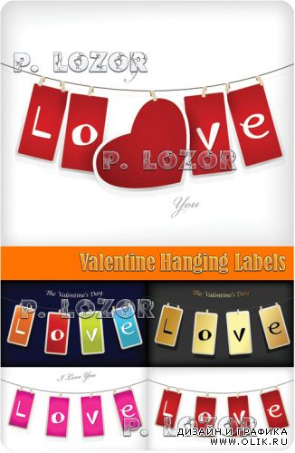 Valentine Hanging Labels