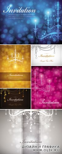 Vintage Backgrounds with Chandelier