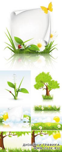 Spring Nature Vector | Весенняя природа в векторе