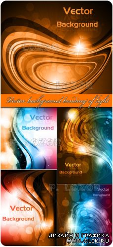 Vector background bending of light