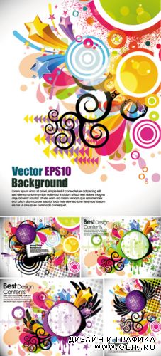 Disco Party Posters Vector
