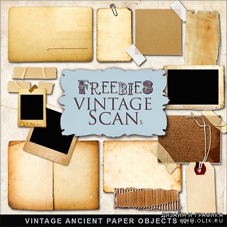 Vintage Ancient Papers Objects