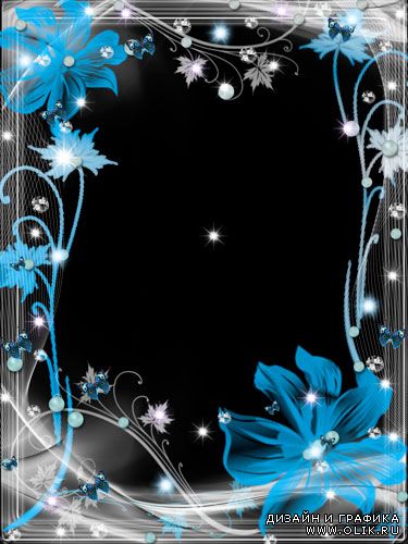 Рамка для фото - Сказочный ночной цветок