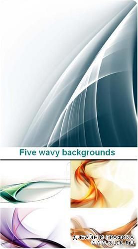 Five wavy backgrounds (Пять волнистых фонов)