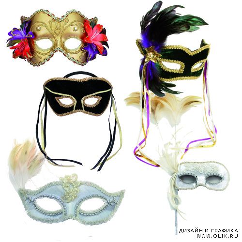 Скрап-набор - Карнавальные маски