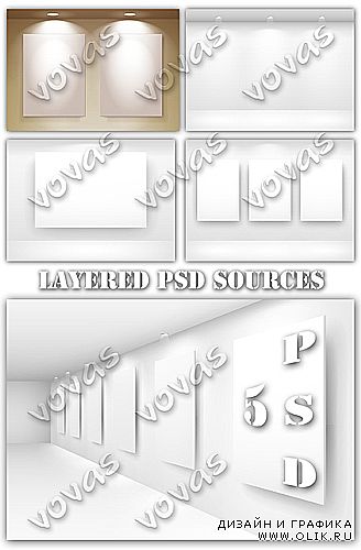 Layered PSD sources Blank Billboards