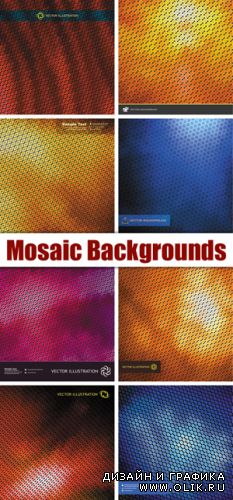 Color Mosaic Backgrounds Vector