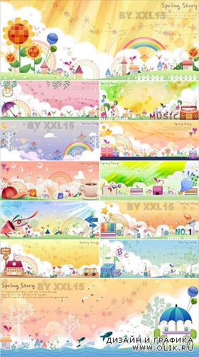 Cute spring backgrounds