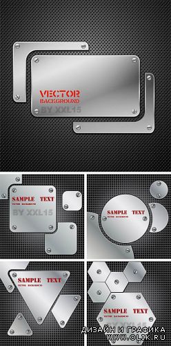 Metal vector backgrounds 3