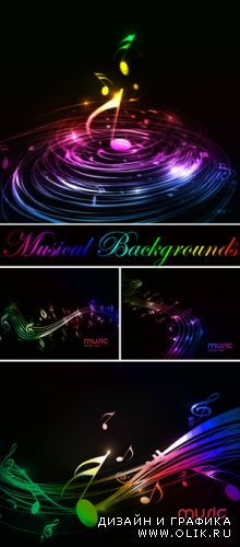 Musical Backgrounds Vector 
