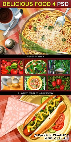 PSD Source - Delicious food 4