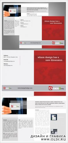 Creative brochure design Vector