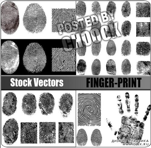 Векторный клипарт: Отпечатки пальцев | Finger-print