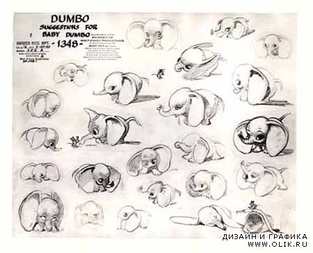 Дамбо - материалы из коллекции студии Walt Disney