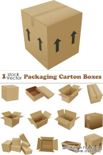 Packaging Carton Boxes Vector