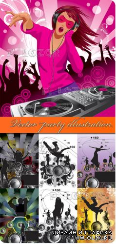 Vector party illustration