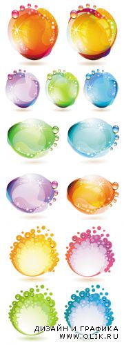 Abstract Color Backgrounds Vector 3